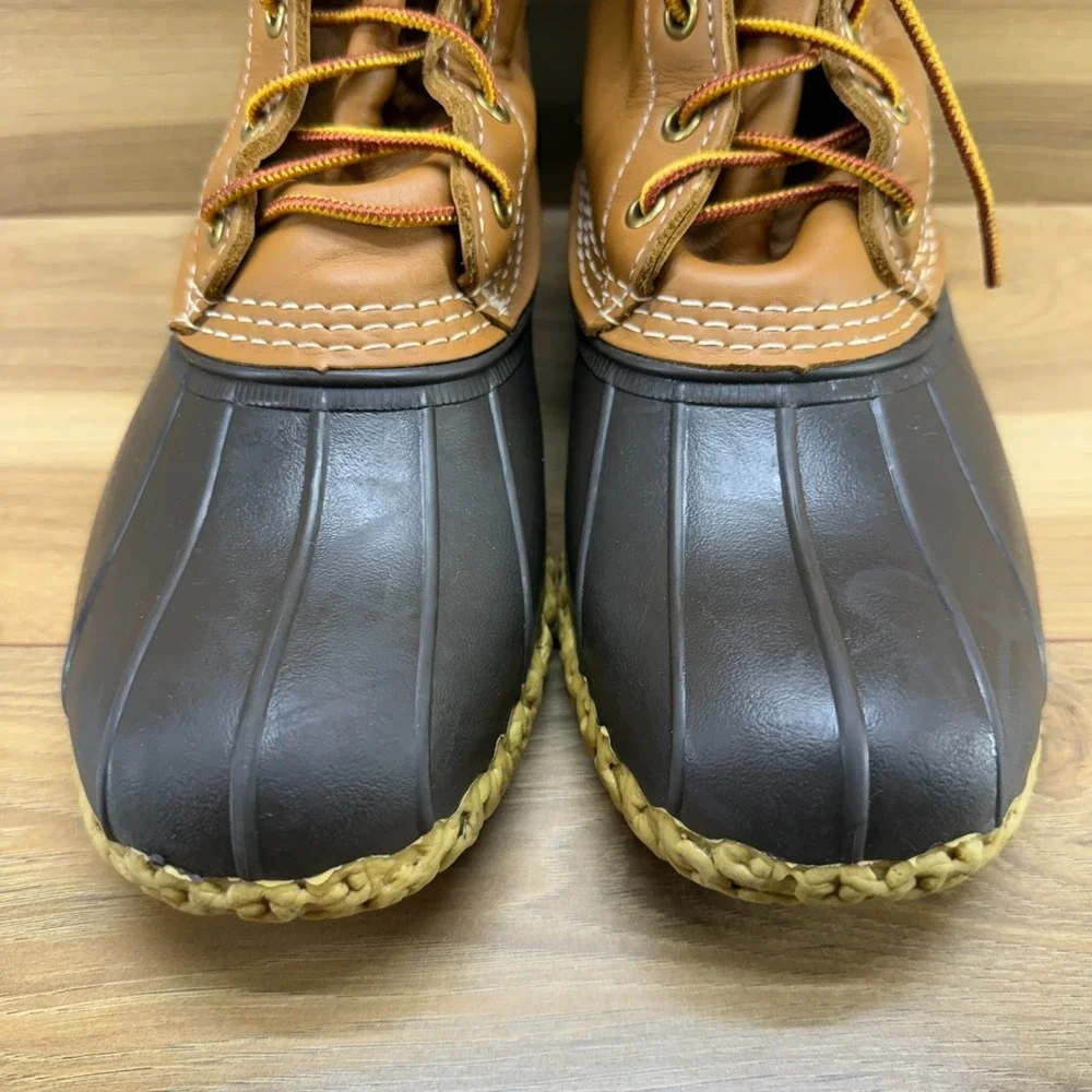 LL BEAN Boots Mens 7 Wide Brown Duck Hunting Outdoor Sport Trail Waterproof